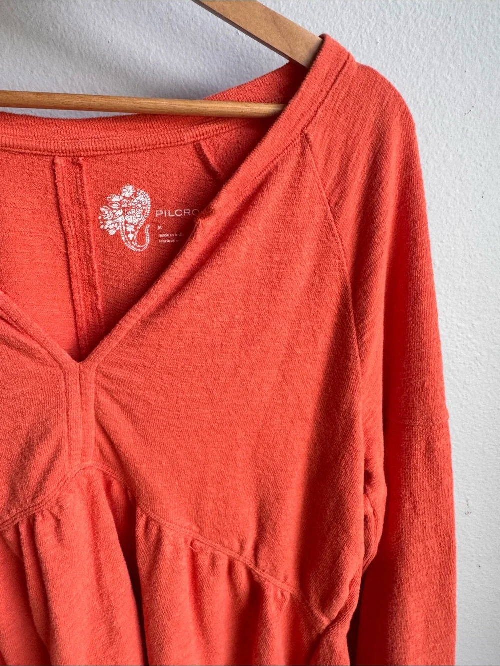 Pilcro V-Neck Peplum Top